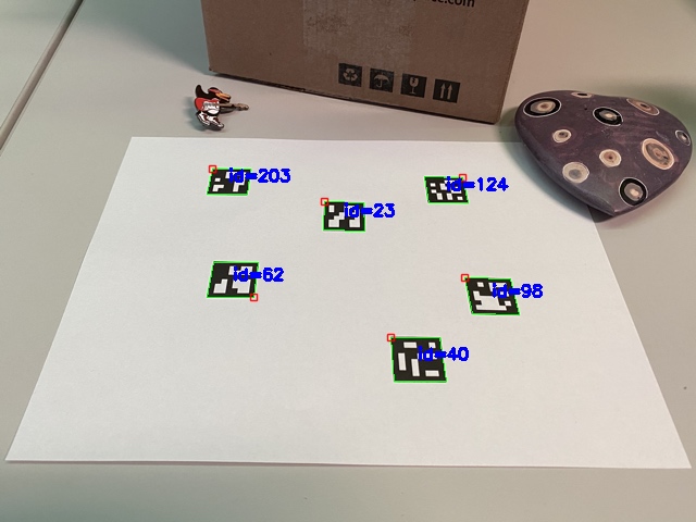 Image with detected markers